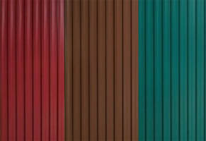 Основные цвета профнастила ипользуемоно при установке заборов
